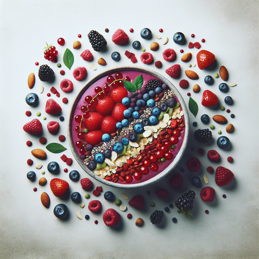 Smoothie-Bowl - Beeren-Smoothie-Bowl - Smoothie-Bowl