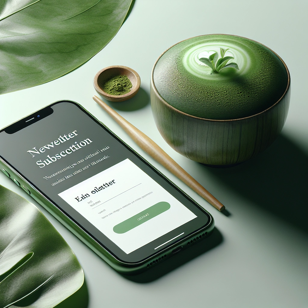 Matcha Latte - Newsletter abonnieren und 10% Rabatt auf die 1. Bestellung sichern - Matcha Latte